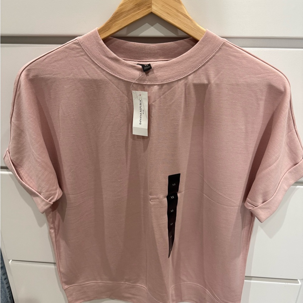 Banana Republic Blush Pink Short Sleeve Tee